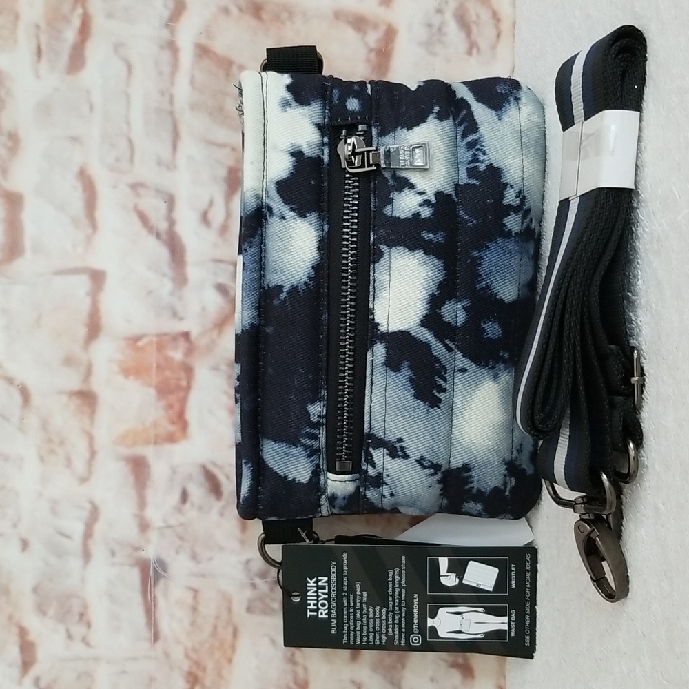 New Think Royln Tie-Dye Denim Bum Bag
